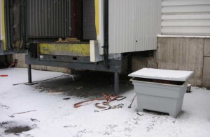 Loading Bay with Lashing Strap Loading Bay with Lashing Strap